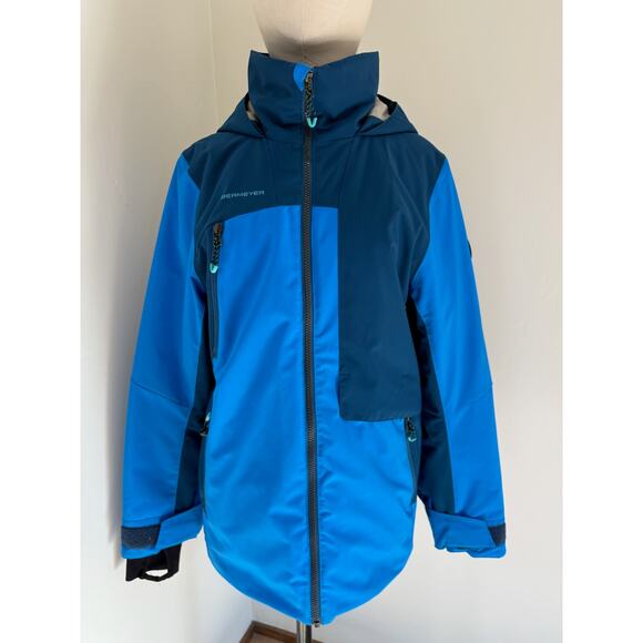 Obermeyer Boy's Axel XL 18 ski Jacket Snow Board Winter Blue - Picture 1 of 9